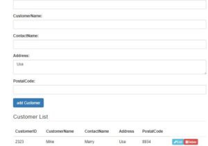 crud operations in html table using jquery