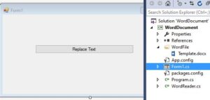 Find and replace text in Word document using