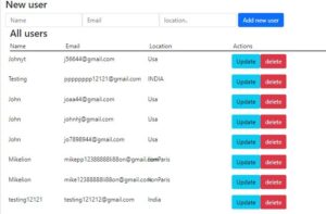 Simple React js CRUD Example With Rest API